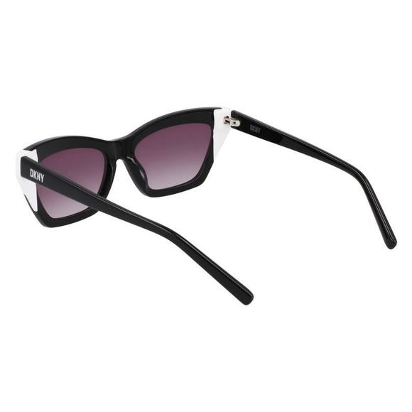 DKNY DK547S Sunglasses 001 Black White 55mm